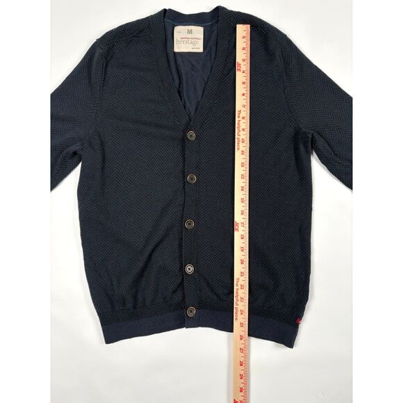 Banana Republic Heritage Men’s Wool Cardigan | Size M | Navy Blue Knit - Picture 6 of 8